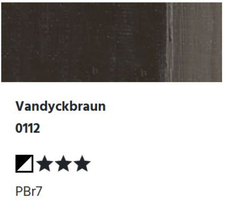LUKAS 1862 Feinste Ölfarben - Vandyckbraun 0112  (37ml)