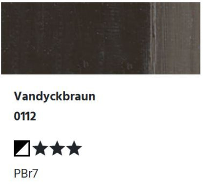 LUKAS 1862 Feinste Ölfarben - Vandyckbraun 0112  (37ml)