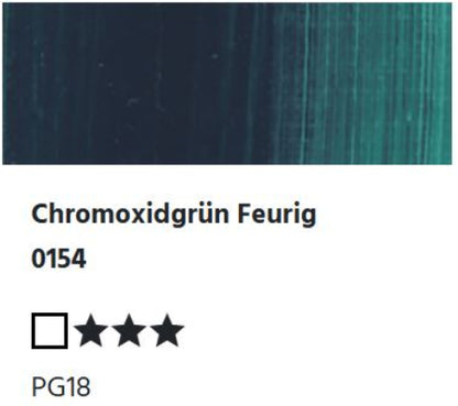 LUKAS 1862 Feinste Ölfarben - Chromoxidgrün Feurig 0154 (37ml)