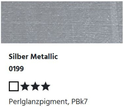 LUKAS 1862 Feinste Ölfarben - Silber Metallic 0199  (37ml)