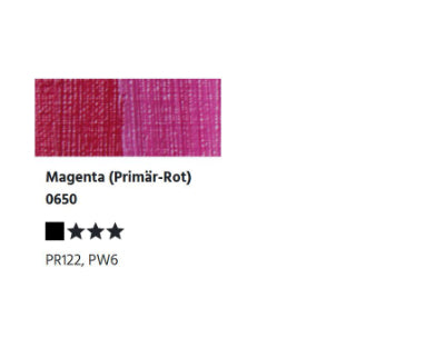 LUKAS BERLIN wassermischb. Ölfarbe - 0650 Magenta (Primär-Rot) (37/200ml)
