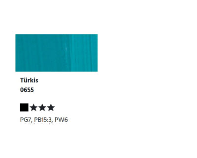 LUKAS BERLIN wassermischb. Ölfarbe - 0655 Türkis (37ml)