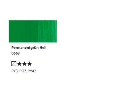 LUKAS BERLIN wassermischb. Ölfarbe - 0663 Permanentgrün hell (37ml)