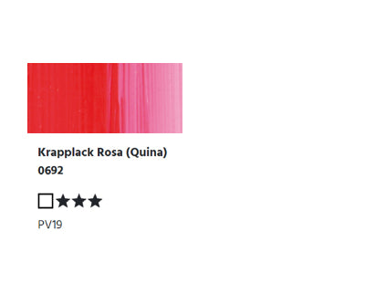 LUKAS BERLIN wassermischb. Ölfarbe - 0692 Krapplack Rosa (Quinacridone) (37/200ml)