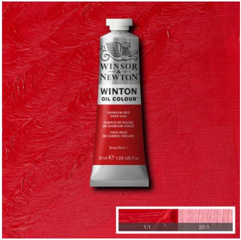 WINSOR&NEWTON Winton Feine Ölfarbe - KADMIUM ROT DUNKEL FARBTON  098 (37ml)