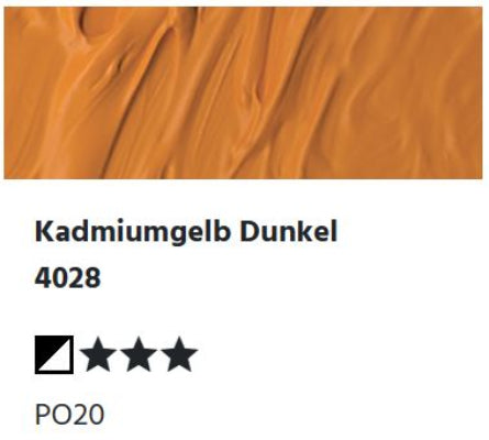 LUKAS Cryl PASTOS (HEAVY BODY) - Kadmiumgelb Dunkel  4028 (37ml)