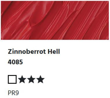 LUKAS Cryl PASTOS (HEAVY BODY) - Zinnoberrot Hell  4085 (37ml)