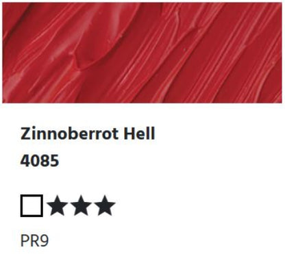 LUKAS Cryl PASTOS (HEAVY BODY) - Zinnoberrot Hell  4085 (37ml)