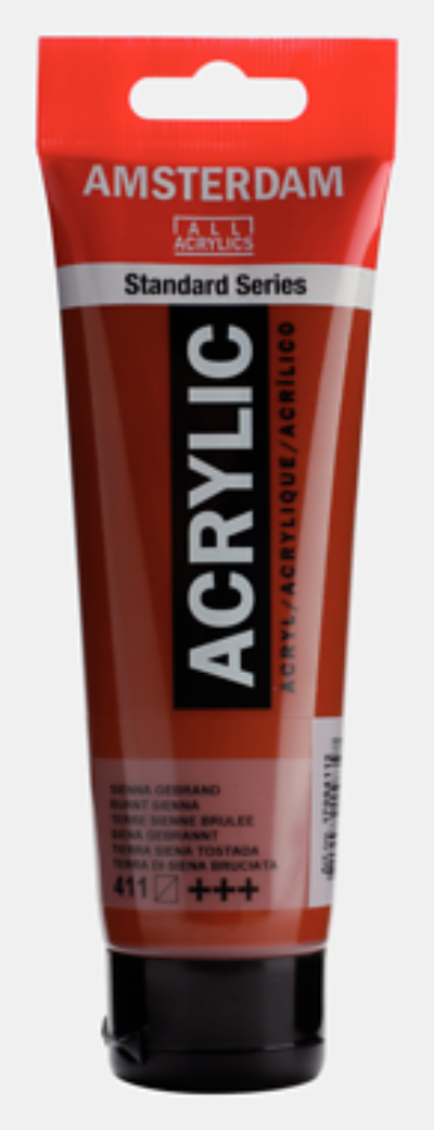 AMSTERDAM Acryl Standard - Siena Gebrannt  411 (120ml)