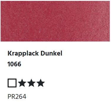 LUKAS Aquarell 1862 Feuchte Künstler-Aquarellfarbe - Krapplack Dunkel  1066 (1/2 N.)