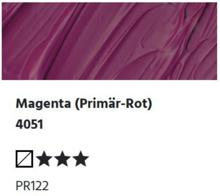 LUKAS Cryl PASTOS (HEAVY BODY) - Magenta (Primär-Rot)  4051 (37ml)