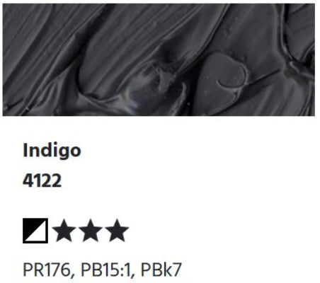 LUKAS Cryl PASTOS (HEAVY BODY) - Indigo  4122 (37ml)
