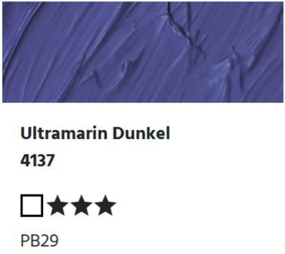 LUKAS Cryl PASTOS (HEAVY BODY) - Ultramarin Dunkel  4137 (37ml)
