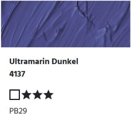 LUKAS Cryl PASTOS (HEAVY BODY) - Ultramarin Dunkel  4137 (37ml)
