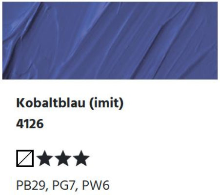 LUKAS Cryl PASTOS (HEAVY BODY) - Kobaltblau (imit)  4126 (37ml)
