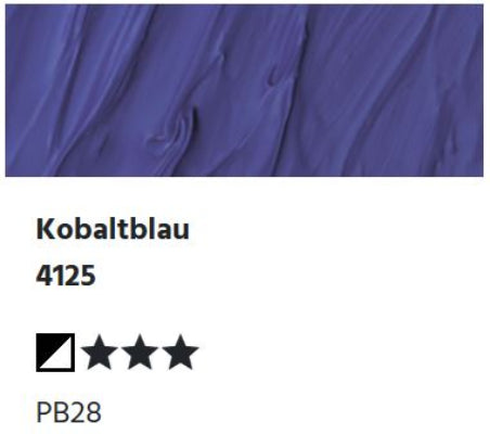 LUKAS Cryl PASTOS (HEAVY BODY) - Kobaltblau  4125 (37ml)