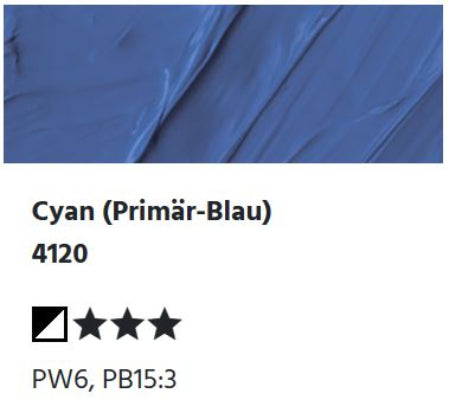 LUKAS Cryl PASTOS (CUERPO PESADO) - Cian (Azul primario) 4120 (37ml)