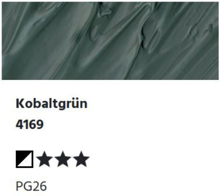 LUKAS Cryl PASTOS (HEAVY BODY) - Kobaltgrün  4169 (37ml)
