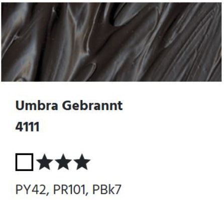 LUKAS Cryl PASTOS (CUERPO PESADO) - Umber quemado 4111 (37ml)