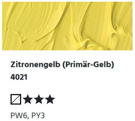 LUKAS Cryl PASTOS (CUERPO PESADO) - Amarillo limón (Amarillo primario) 4021 (37ml)