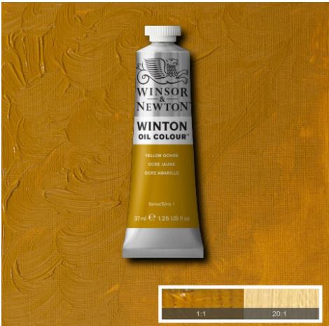 WINSOR&NEWTON Winton Feine Ölfarbe - GELBER OCKER  744 (37ml)