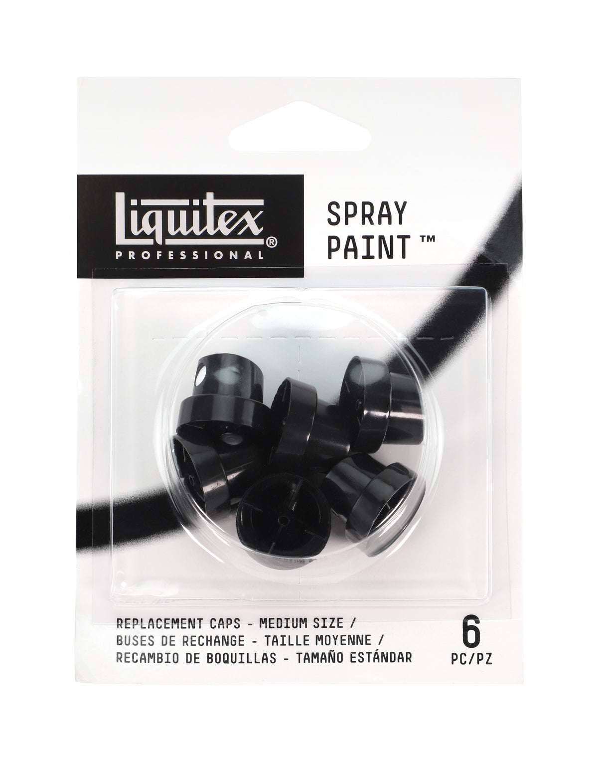 LIQUITEX Professional Spraydosen Ersatz-Sprühköpfe medium (6ST)