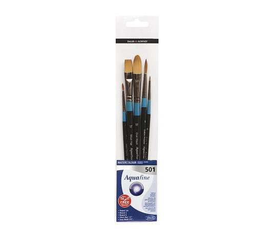 Daler-Rowney AQUAFINE 5er Pinselset kurzstielig (501)