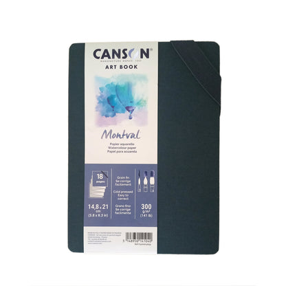 NEU: CANSON Artbook Montval Aquarell ACCORDION Faltbuch (300gr.)