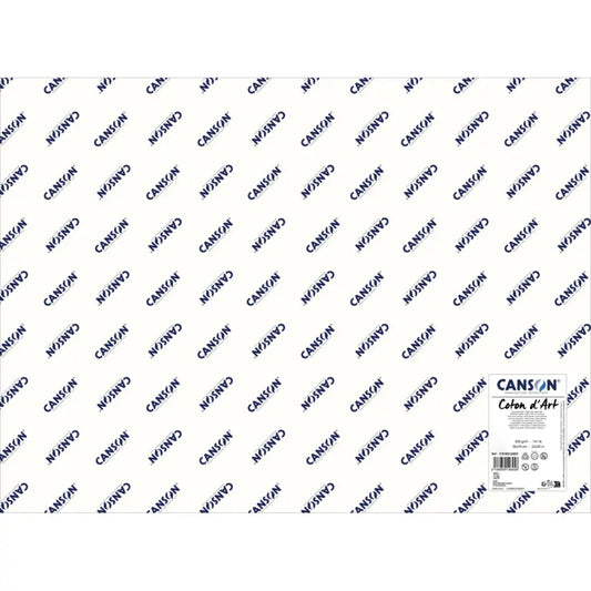 NEU: CANSON Coton d'Art 10 Stück Aquarellbögen 56 x 76 cm FEINKORN 300gr