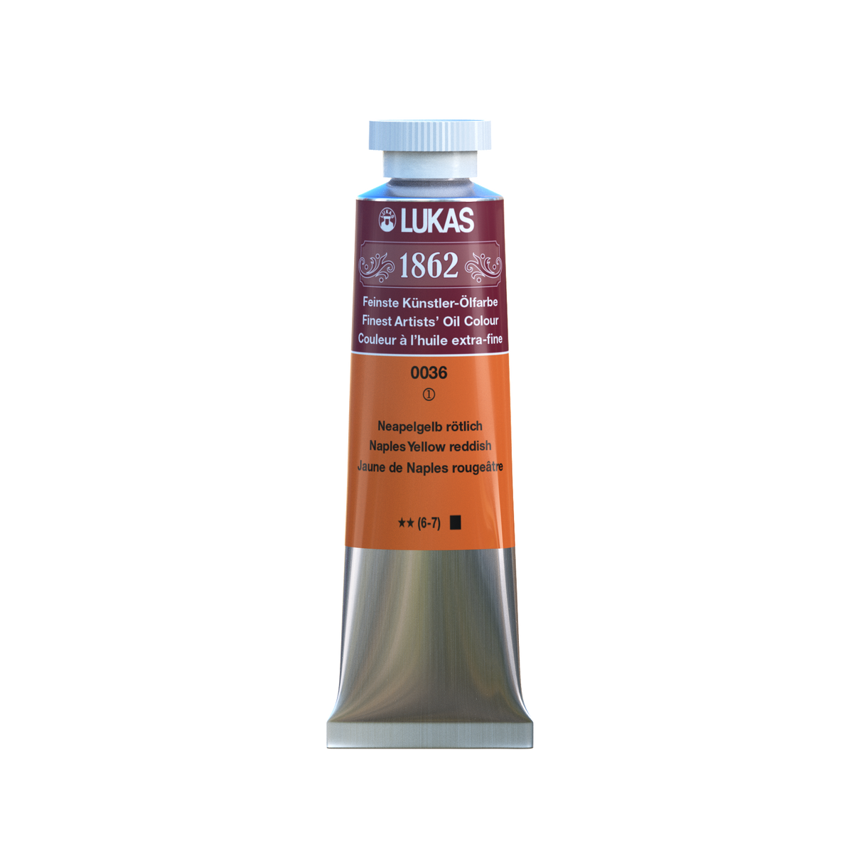 LUKAS 1862 Feinste Ölfarben - Neapelgelb Rötlich 0036 (37ml)