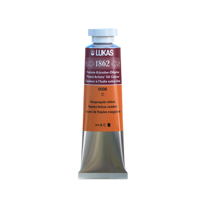 LUKAS 1862 Feinste Ölfarben - Neapelgelb Rötlich 0036 (37ml)