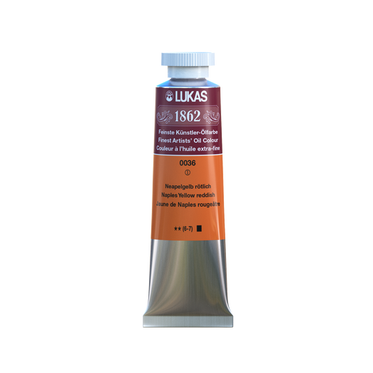 LUKAS 1862 Feinste Ölfarben - Neapelgelb Rötlich 0036 (37ml)