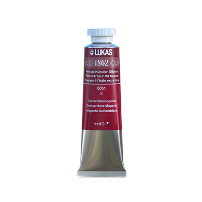 LUKAS 1862 Feinste Ölfarben - NEU Chinacridonmagenta 0051 (37ml)