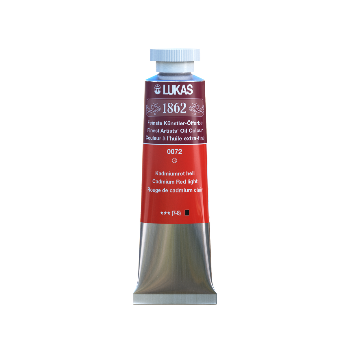 LUKAS 1862 Feinste Ölfarben - Kadmiumrot Hell 0072 (37ml)