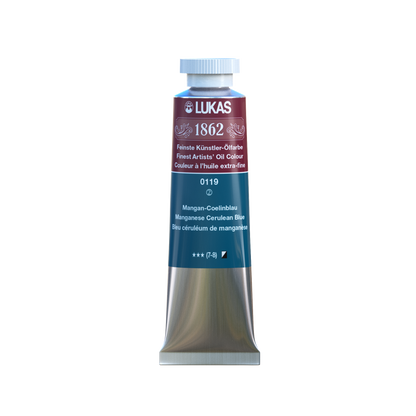 LUKAS 1862 Feinste Ölfarben - Mangan-Coelinblau 0119 (37ml)