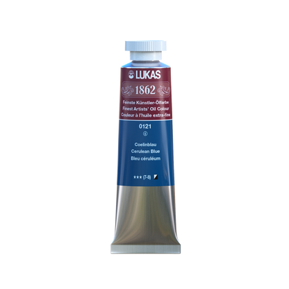 LUKAS 1862 Feinste Ölfarben - Coelinblau 0121 (37ml)
