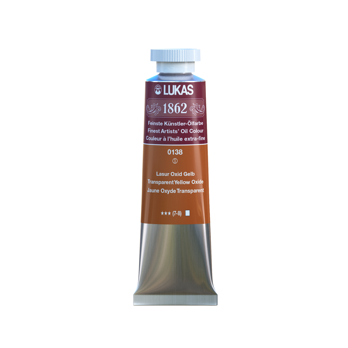 LUKAS 1862 Feinste Ölfarben - NEU Lasur Oxid Gelb 0138  (37ml)