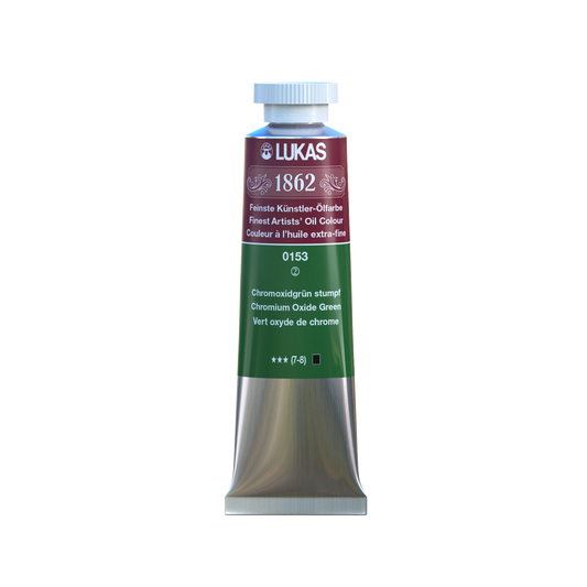 LUKAS 1862 Feinste Ölfarben - Chromoxidgrün Stumpf 0153 (37ml)