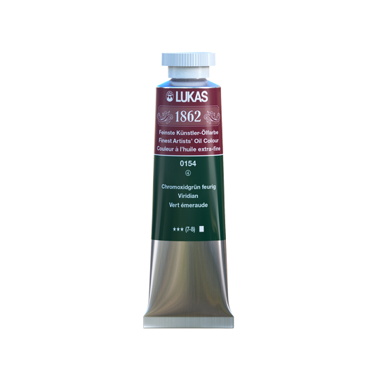 LUKAS 1862 Feinste Ölfarben - Chromoxidgrün Feurig 0154 (37ml)