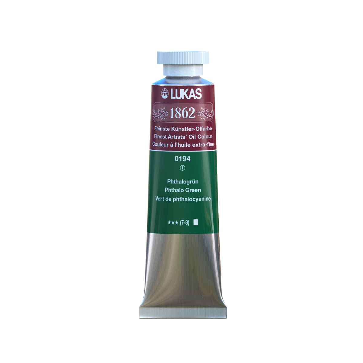 LUKAS 1862 Feinste Ölfarben - Phthalogrün 0194 (37ml)