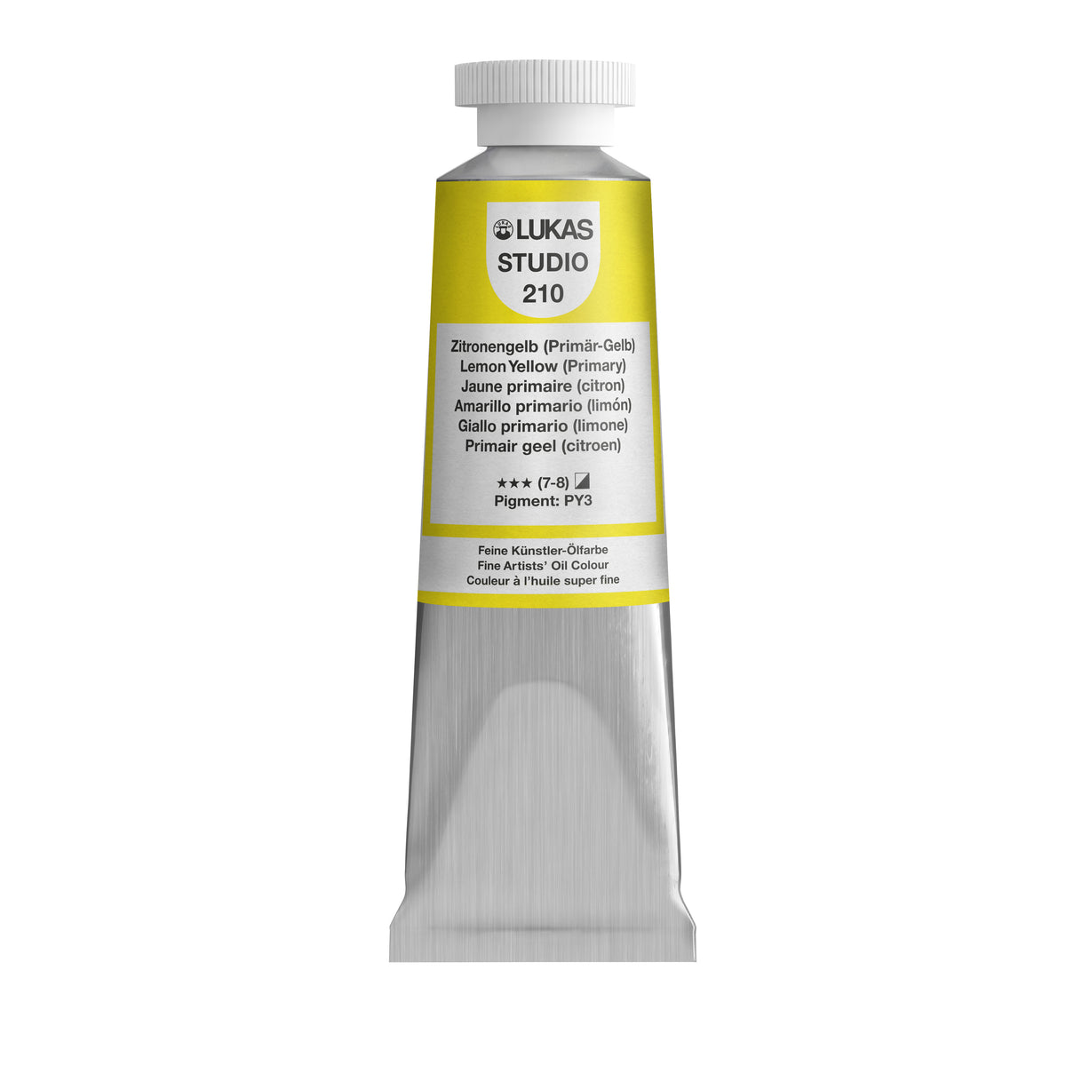 Pintura al óleo LUKAS STUDIO - 0210 Amarillo limón (Amarillo primario) (75/200ml)