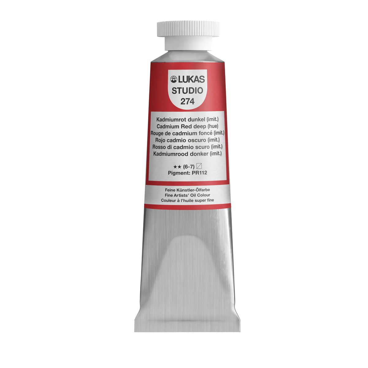 LUKAS STUDIO Ölfarbe - 0274 Kadmiumrot Dunkel (imit) (37/75/200ml)