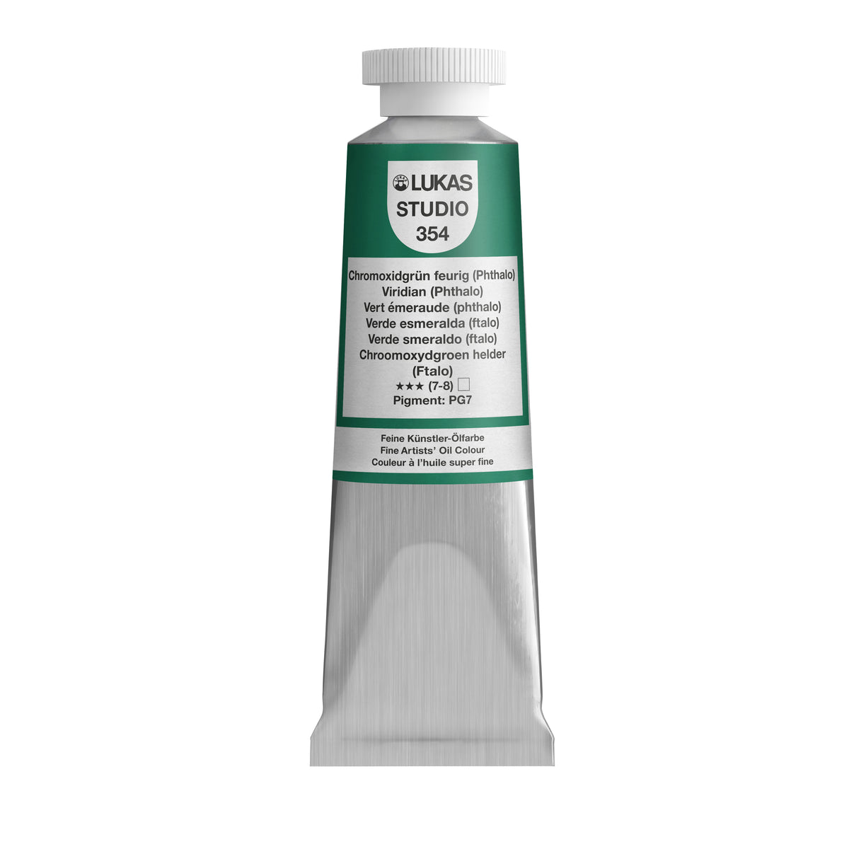 Pintura al óleo LUKAS STUDIO - 0354 Óxido de cromo verde ardiente (ftalo) (75/200 ml)