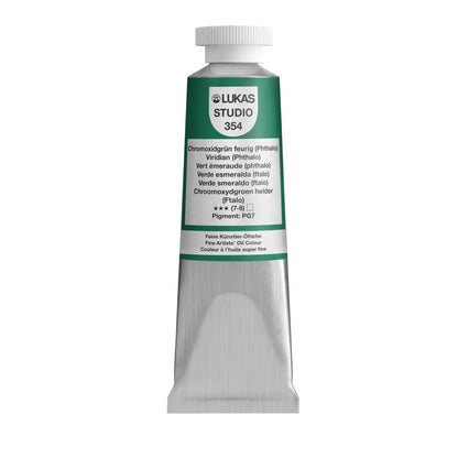 Pintura al óleo LUKAS STUDIO - 0354 Óxido de cromo verde ardiente (ftalo) (75/200 ml)