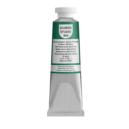 LUKAS STUDIO Ölfarbe -  0354 Chromoxidgrün Feurig (Phthalo) (37/75/200ml)