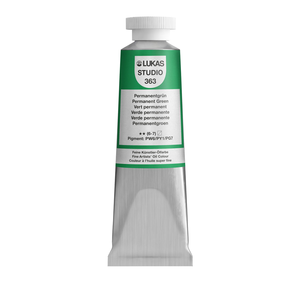 Pintura al óleo LUKAS STUDIO - 0363 verde permanente (75/200ml)