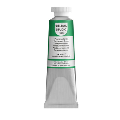 Pintura al óleo LUKAS STUDIO - 0363 verde permanente (75/200ml)