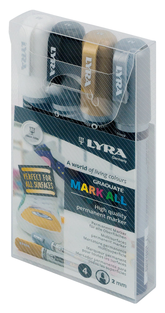 LYRA Graduate Mark All Set  (4 Permanentmarker metallic, 2 mm)