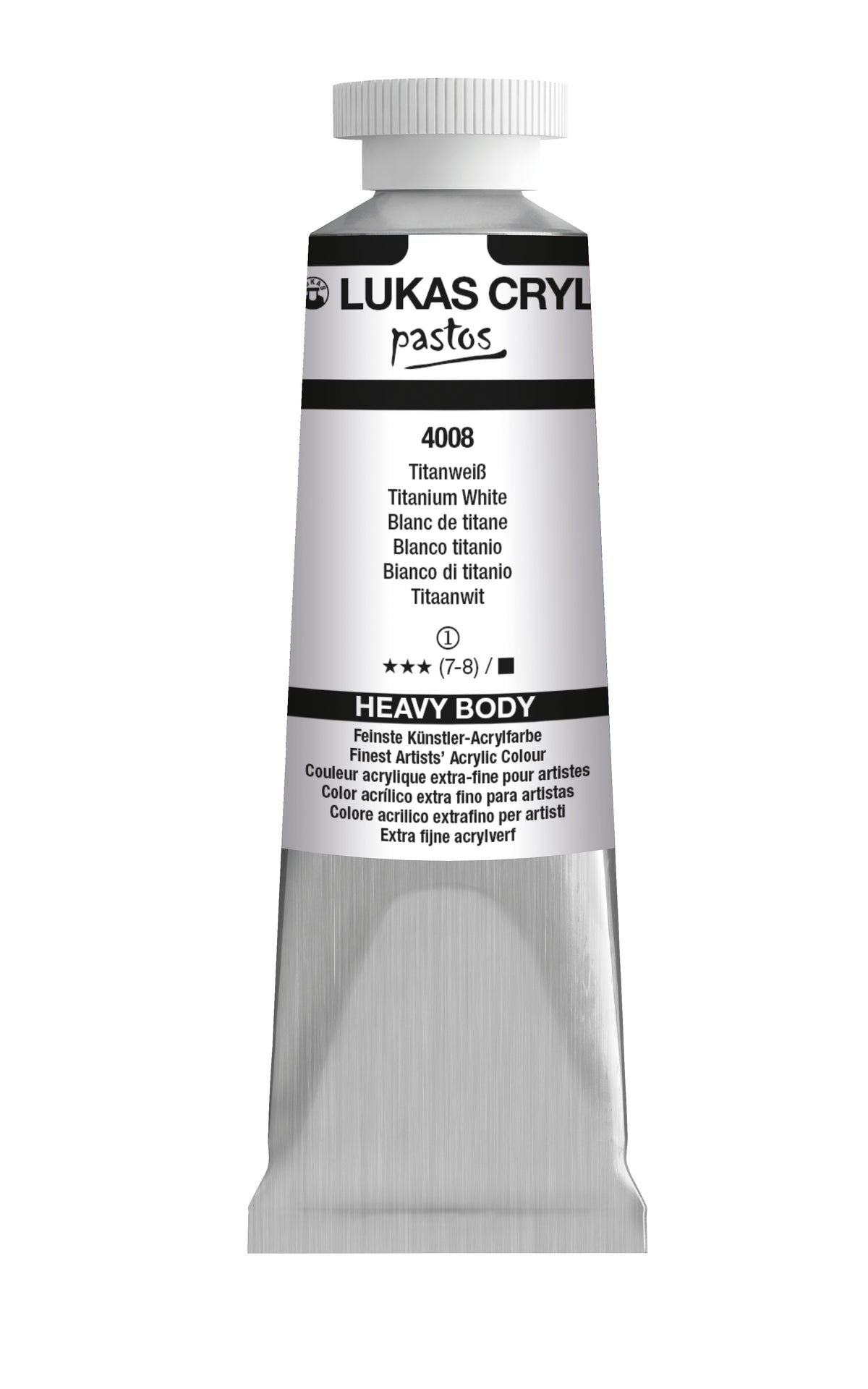 LUKAS Cryl PASTOS (HEAVY BODY) - Titanweiß  4008 (37ml)