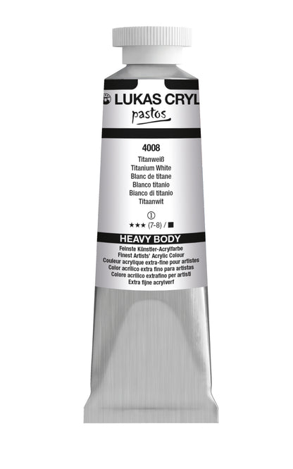 LUKAS Cryl PASTOS (HEAVY BODY) - Titanweiß  4008 (37ml)